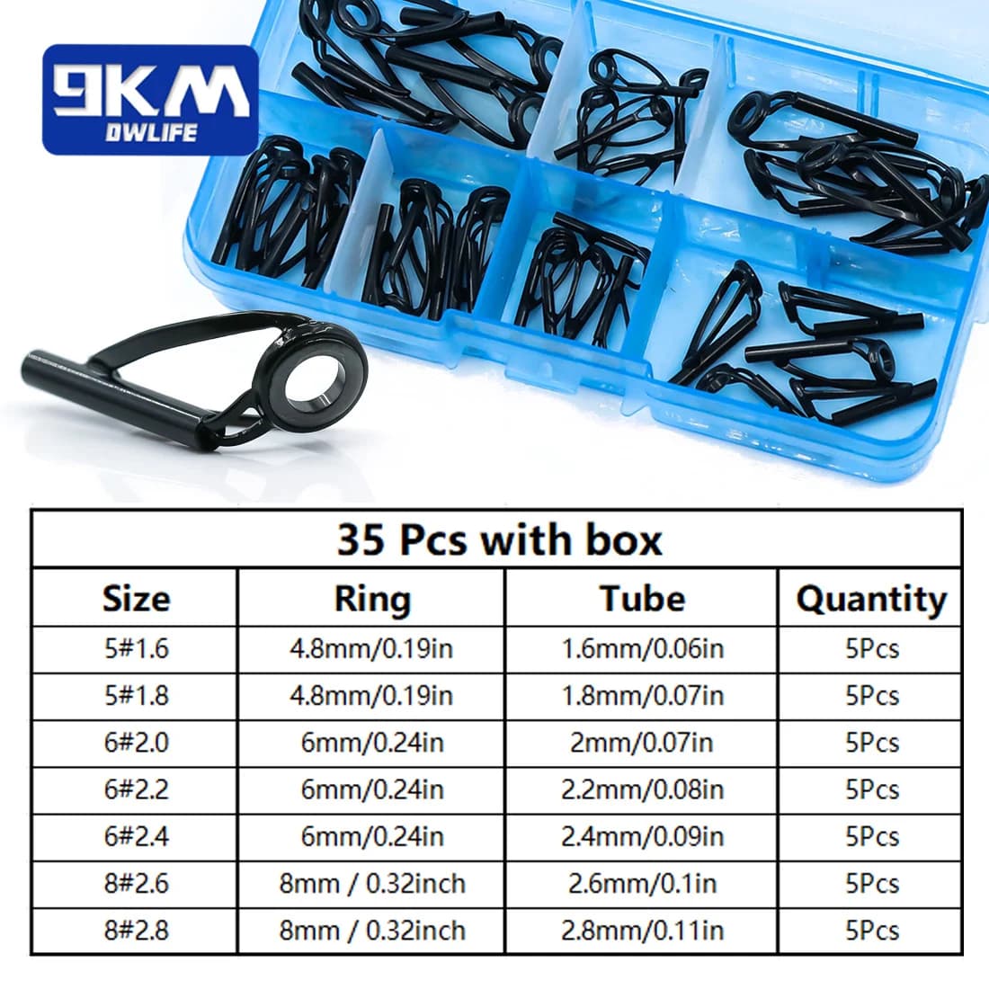 Kit de réparation pour cime de canne spinning