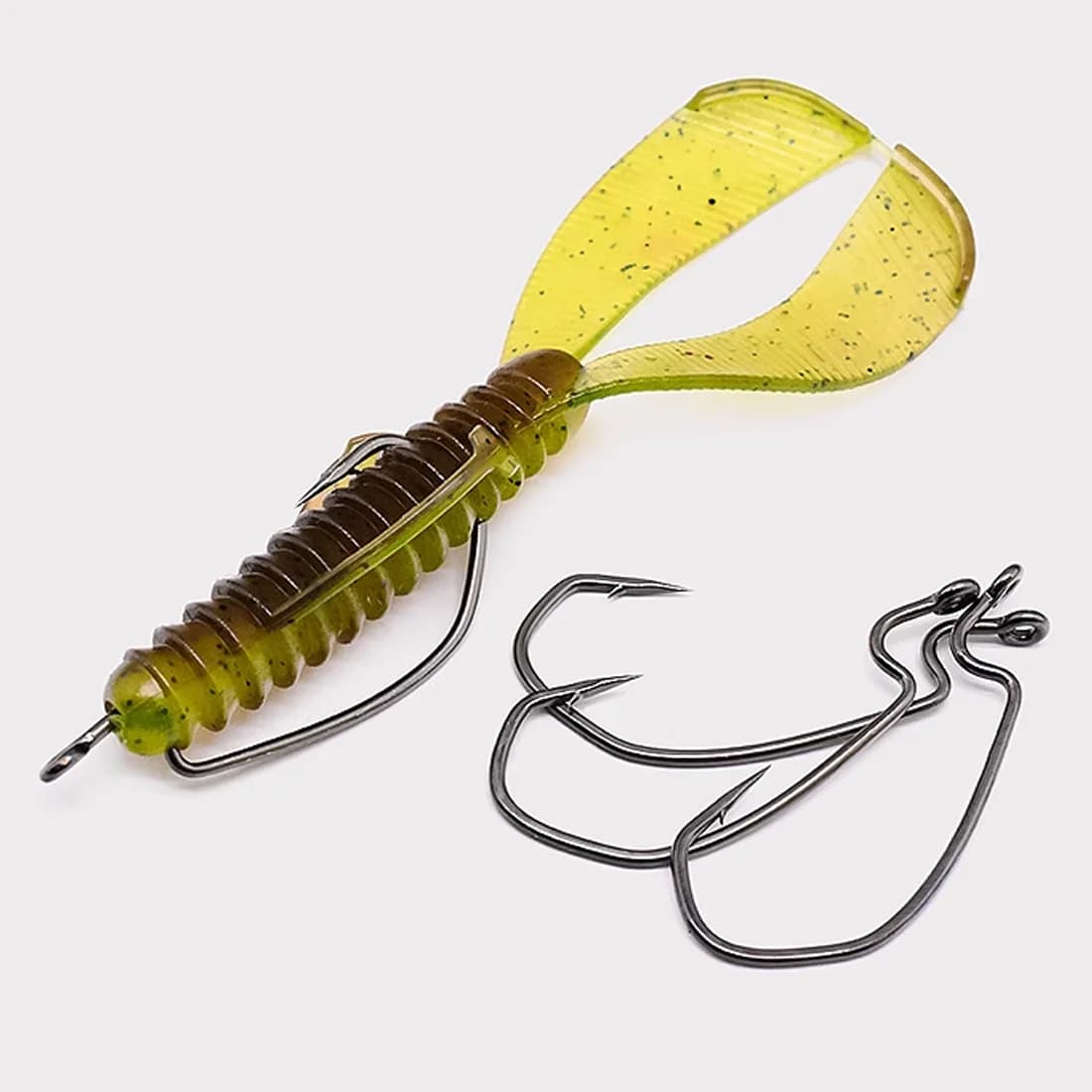 Hameçons V-Bend à Large Gueule EWG pour Vers, 25-100 Pcs