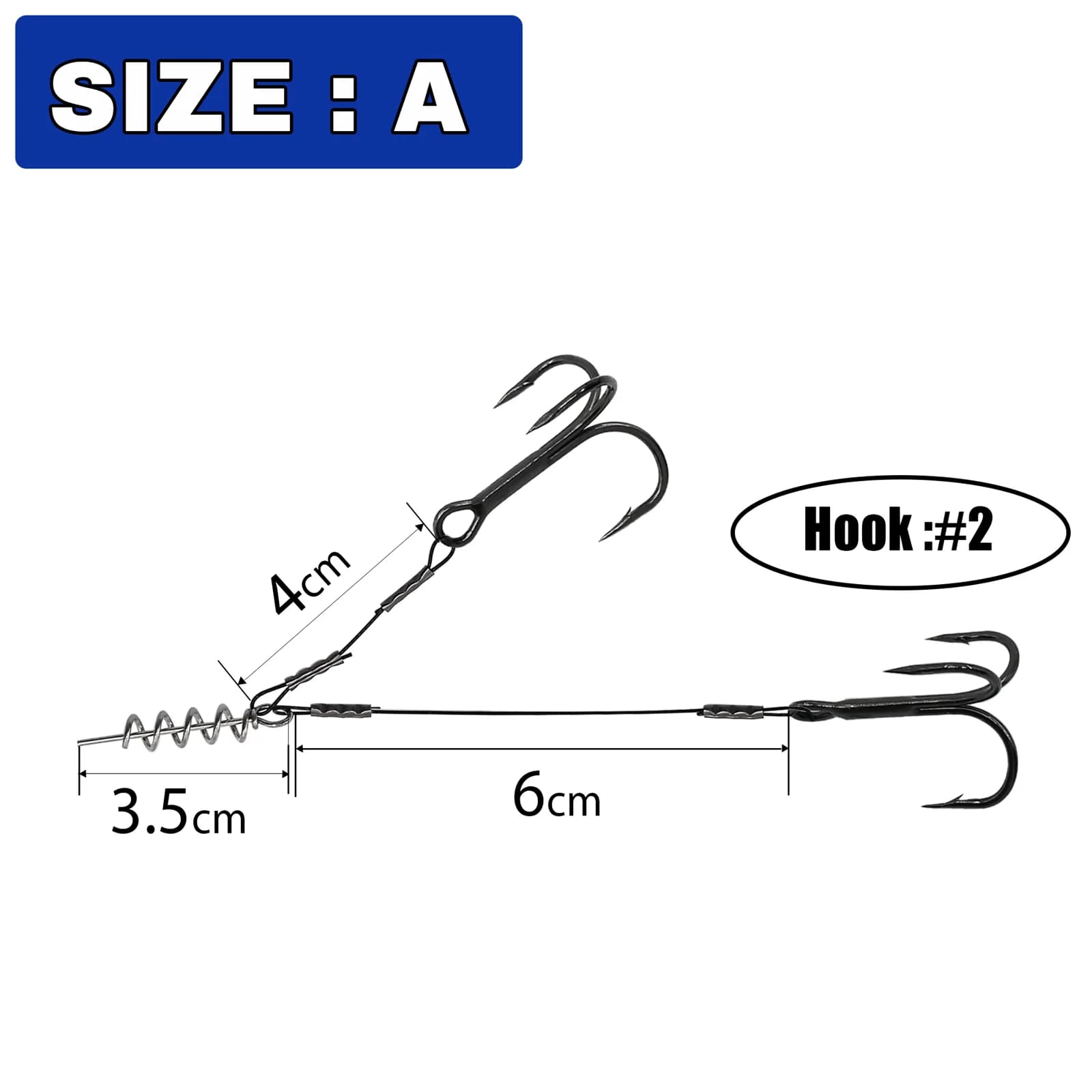 Montage Brochet avec Hameçon Triple pour Leurs Souples