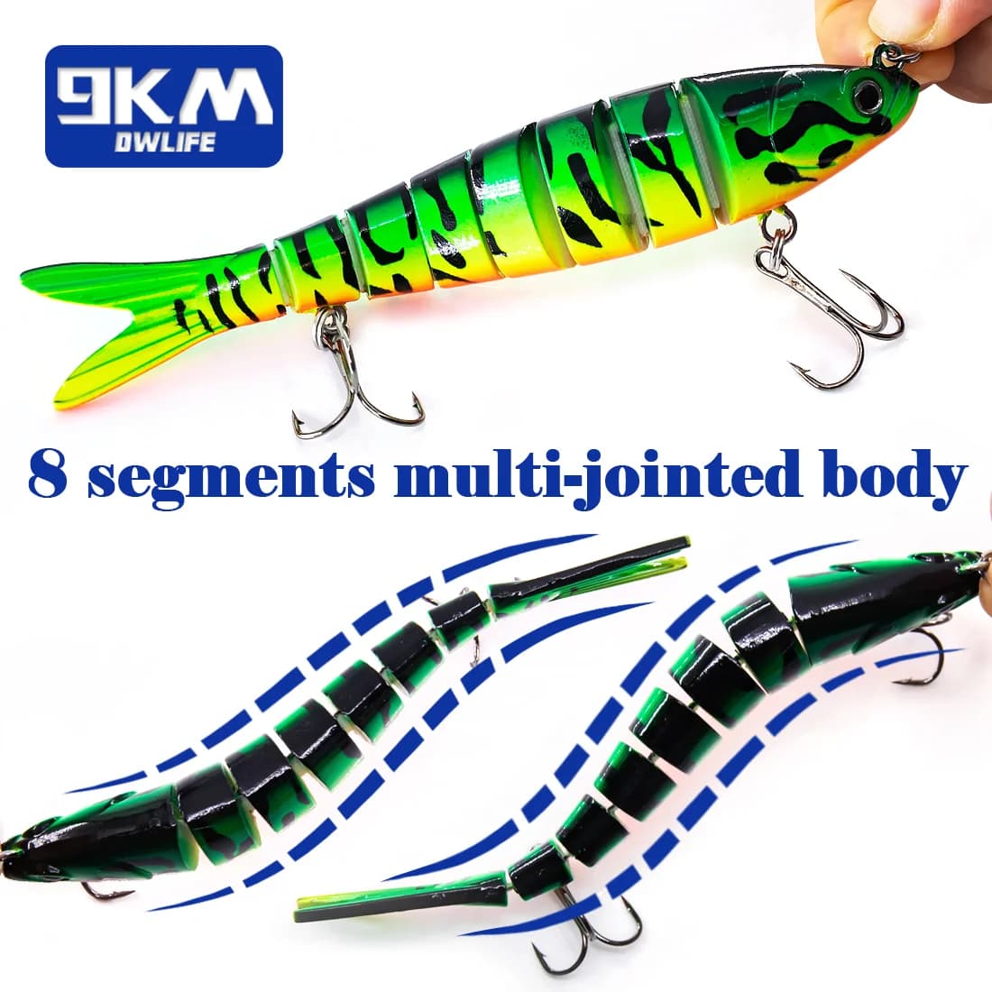Leurre Swimbait Multi-Articulé à Immersion Lente 27g