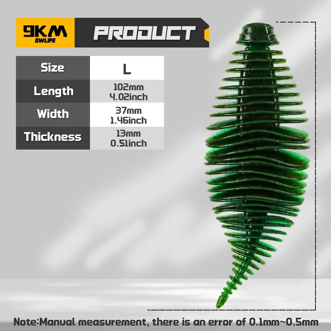 Swimbaits souples PVC à branchies soufflet 10pcs