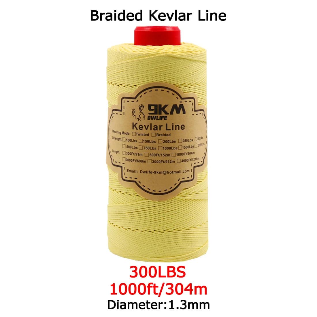 Cordon assistant tressé en Kevlar haute résistance